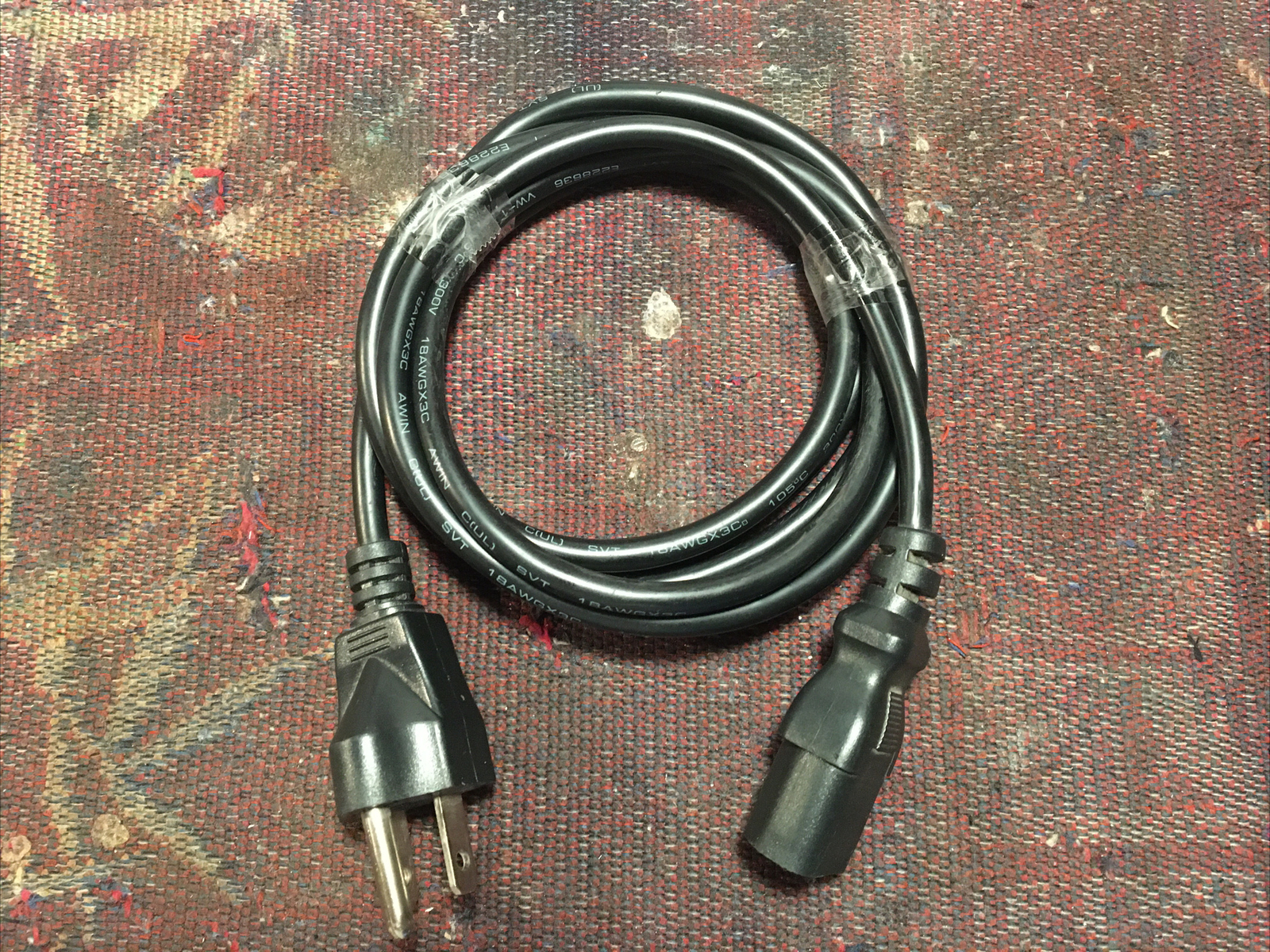 AWIN AW002 E206175 18AWG SVT Power Supply Cable 6.69 in Long
