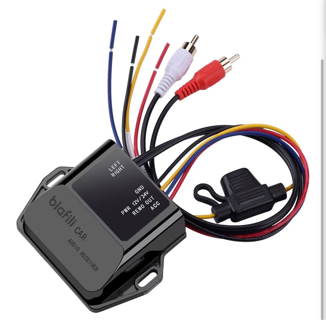 CAR Bluetooth Receiver with RCA Output for Car, Truck & Marine Bluetooth 5.2, ap