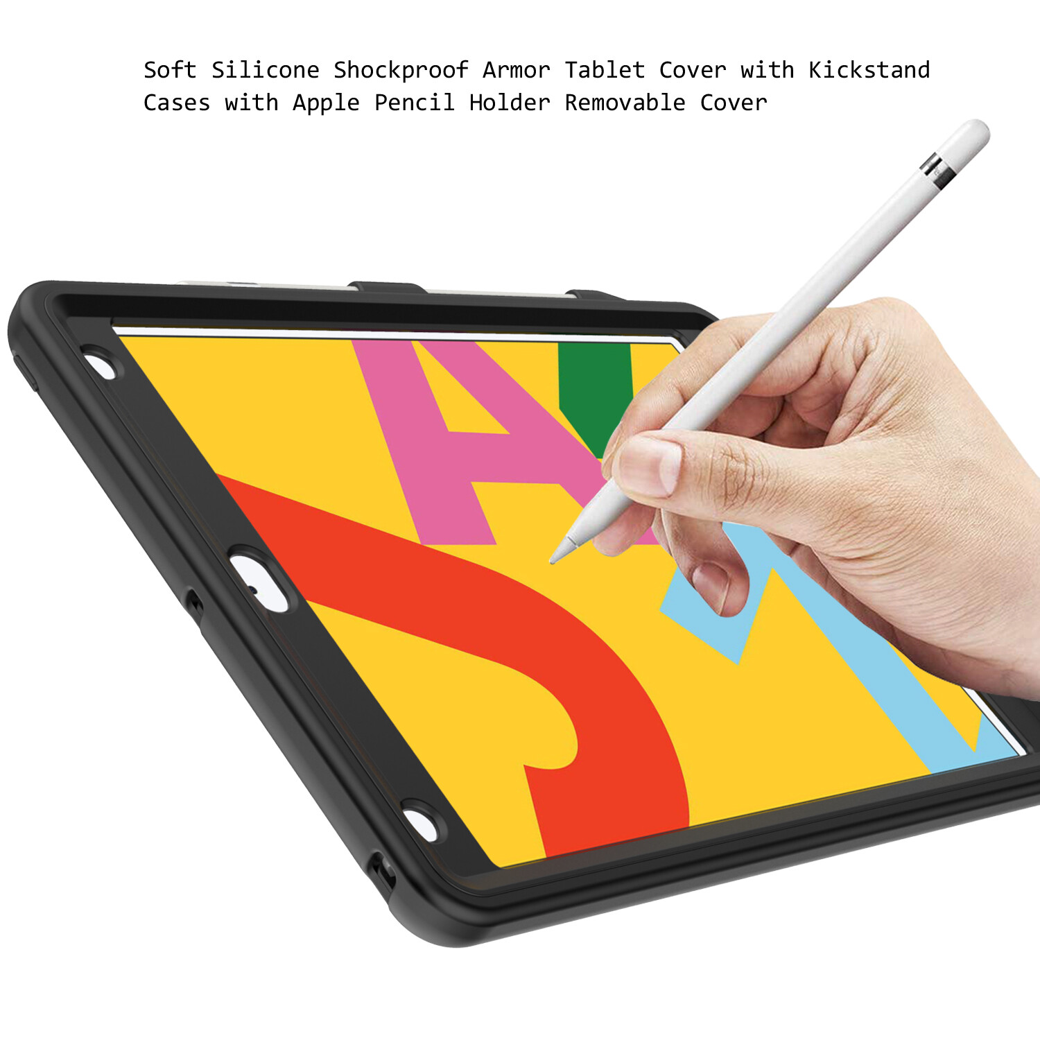 iPad 9th 8th 7th Generation Case Shockproof Heavy Duty Cover + Screen Protector