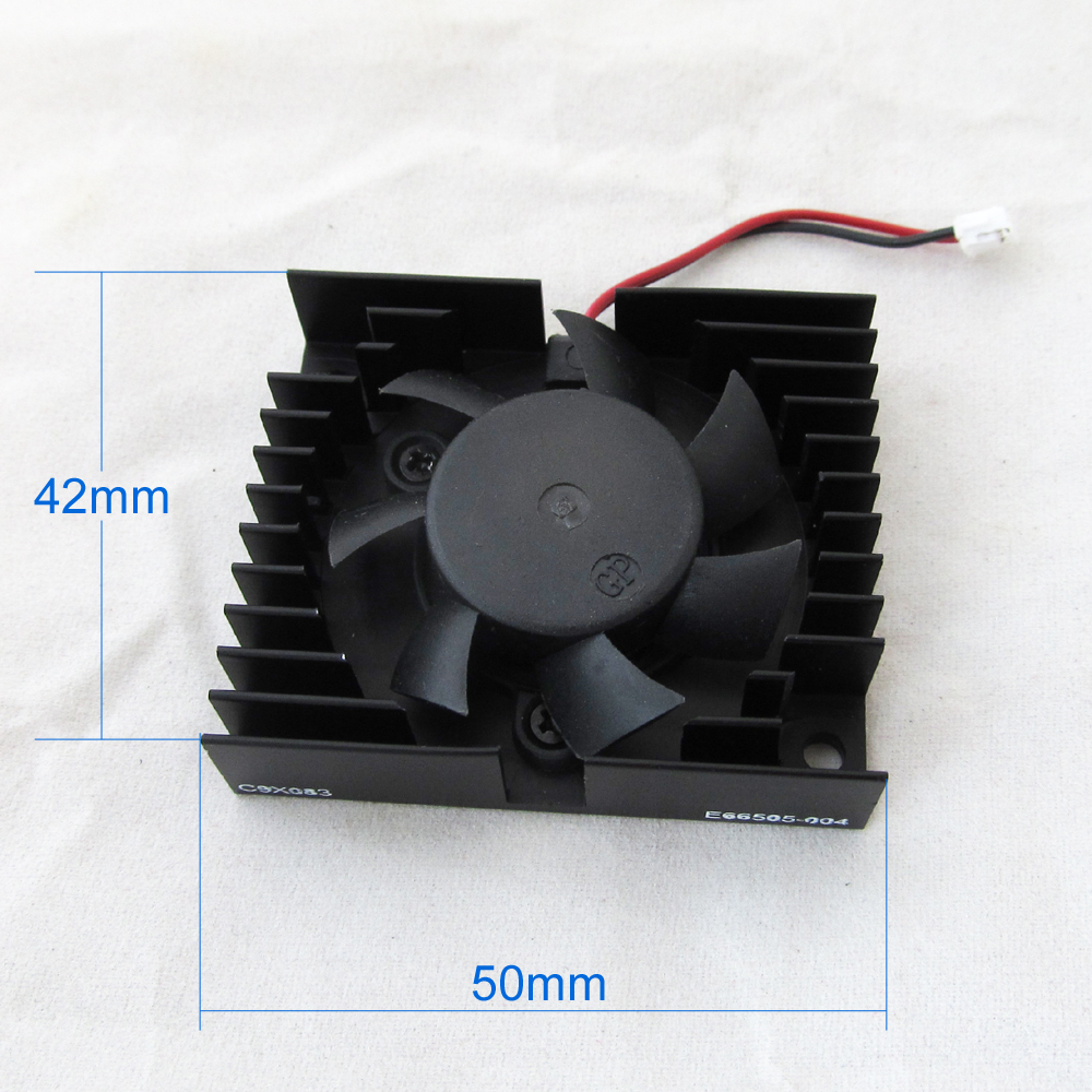 1pc Black Aluminum Frame DC Cooling Fan 12V 0.11A 40mm x 40mm x 10mm 4010 2pin