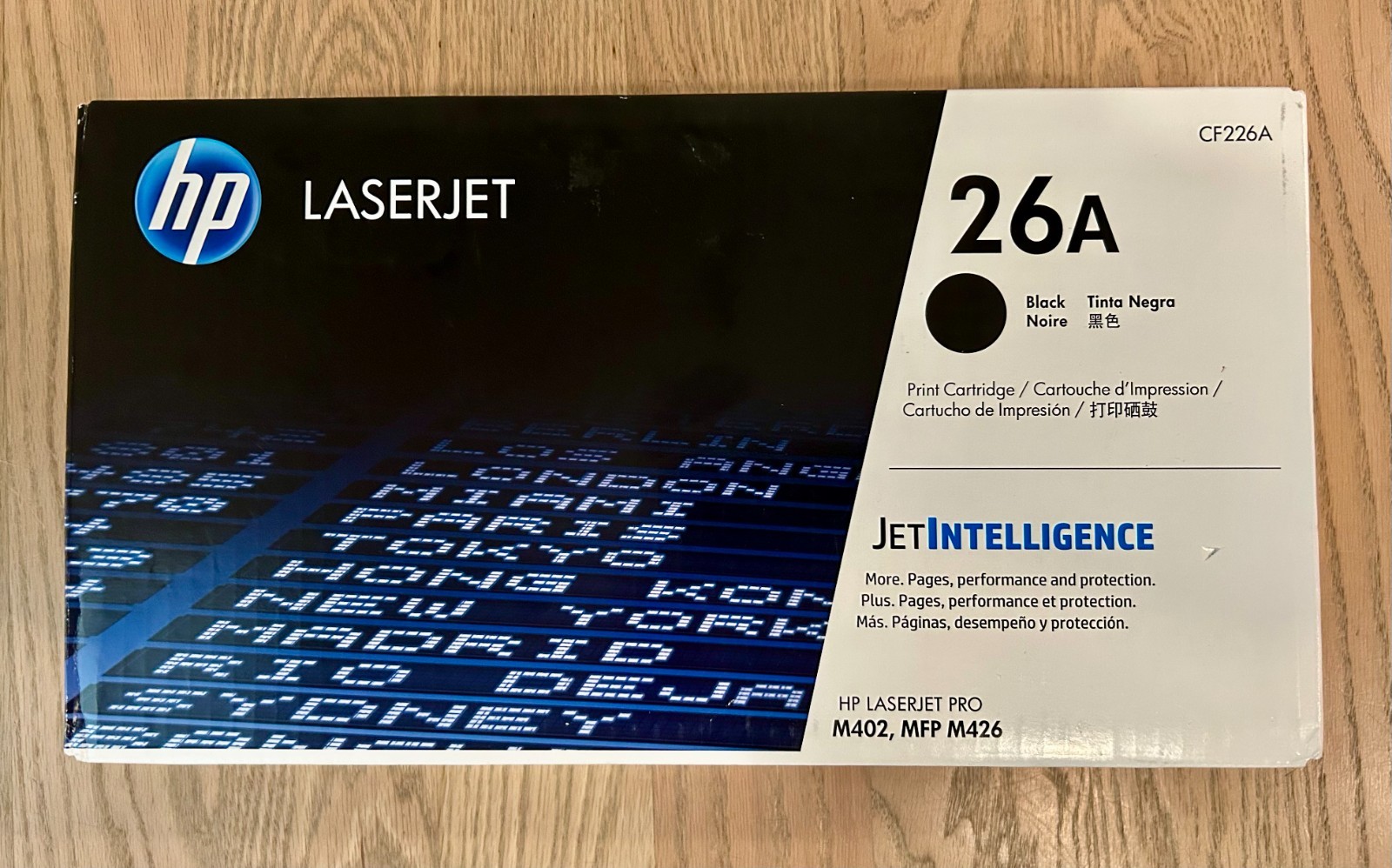 GENUINE HP 26A (CF226A) BLACK LaserJet Pro Toner Cartridge with JetIntelligence