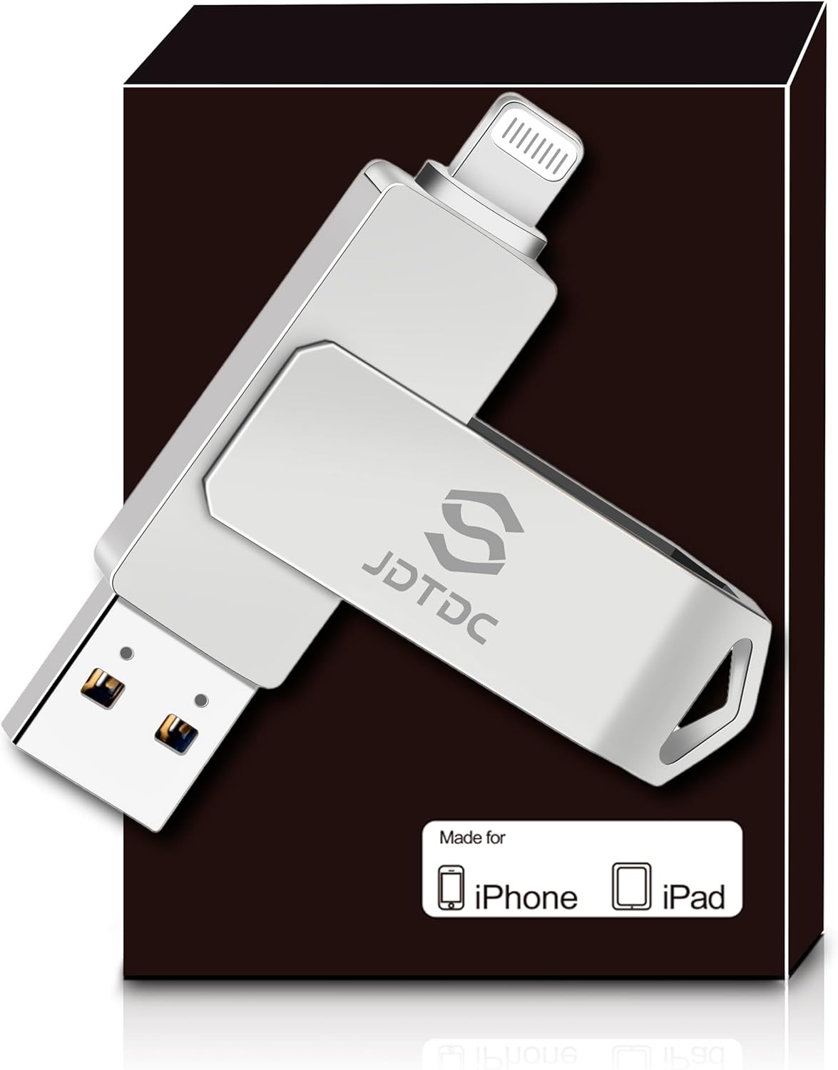 Genuine Apple Mfi Certified Iphone USB Flash Drive 128GB – Real Capacity – No Fa