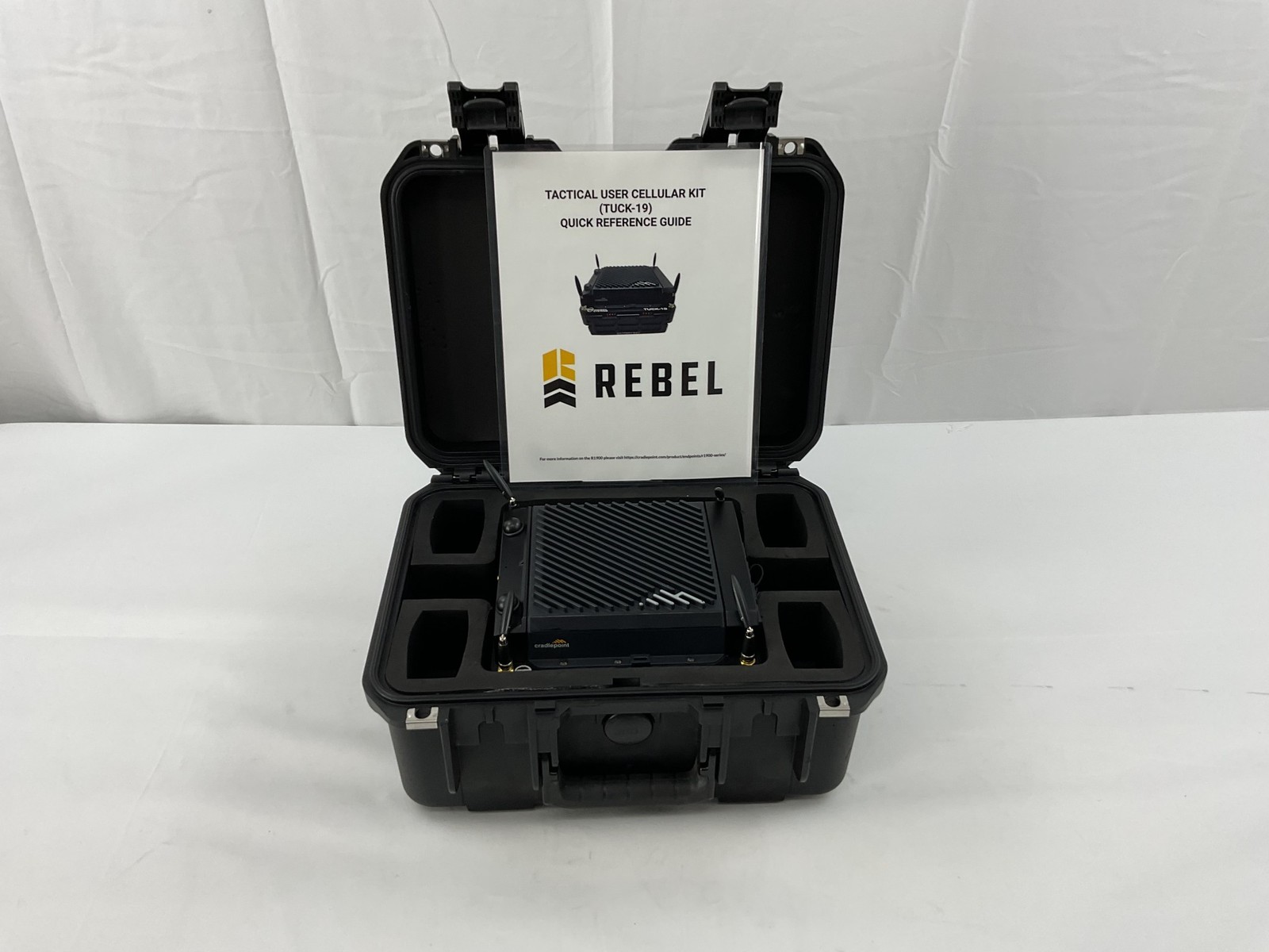Rebel Systems TUCK-19 Tactical User Cellular Kit Cradlepoint R1900 5G Rugged GPS