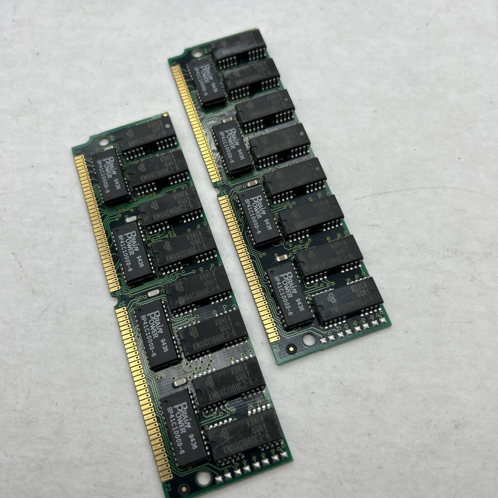8MB Total (2) 4MB FPM PARITY SIMM 72-PIN 2X36 Memory Kingston Toshiba 70ns 80ns