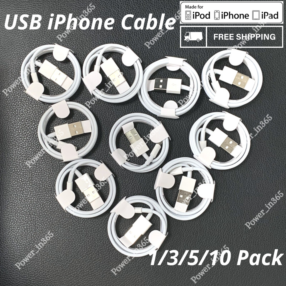 USB Charger Cable Cord 3FT/6FT For Apple iPhone 6 7 8 X XR X XS 11 12 13 14 Lot
