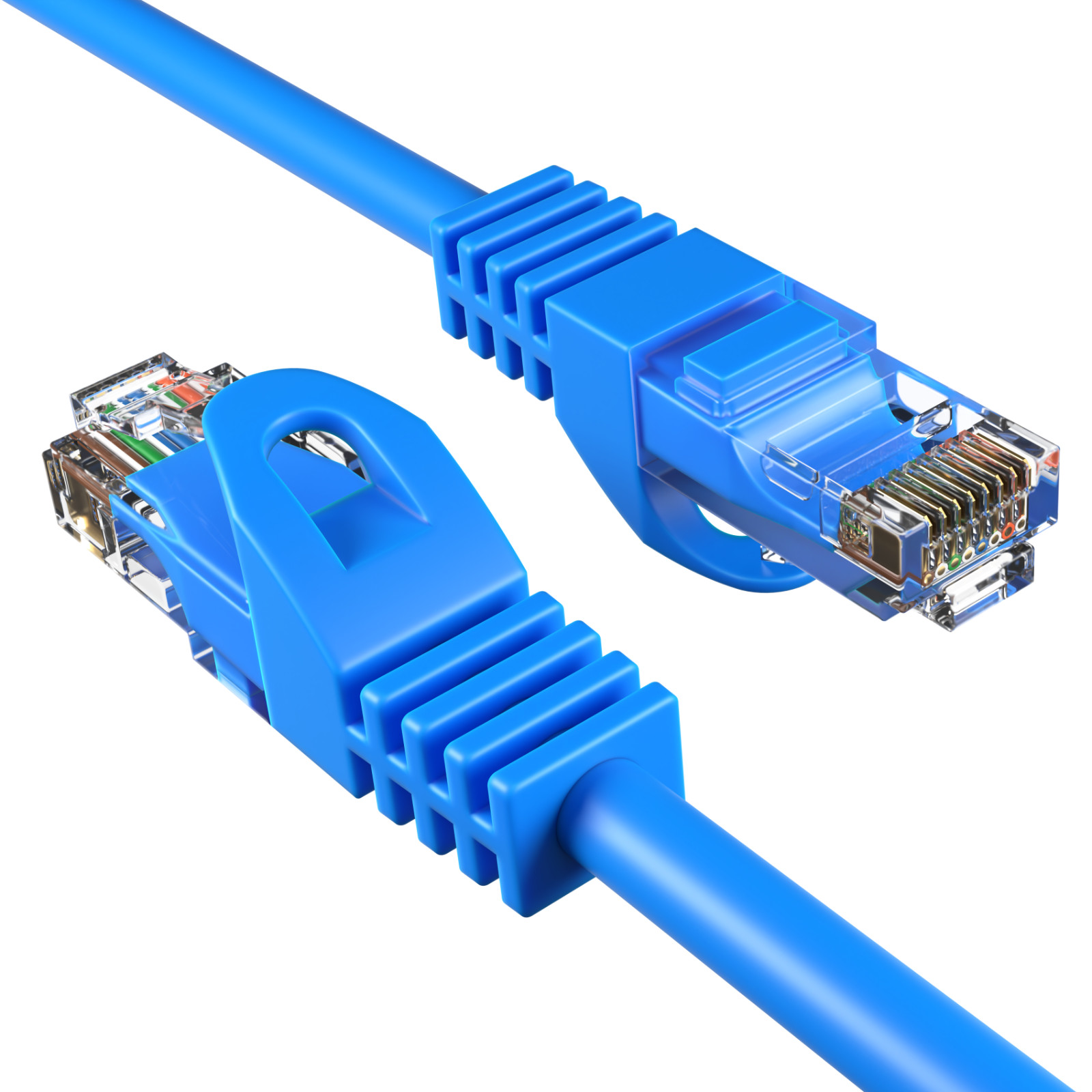 Cat6 Blue Patch Cord Network Cable Ethernet LAN RJ45 UTP 25FT- 200FT Multi LOT