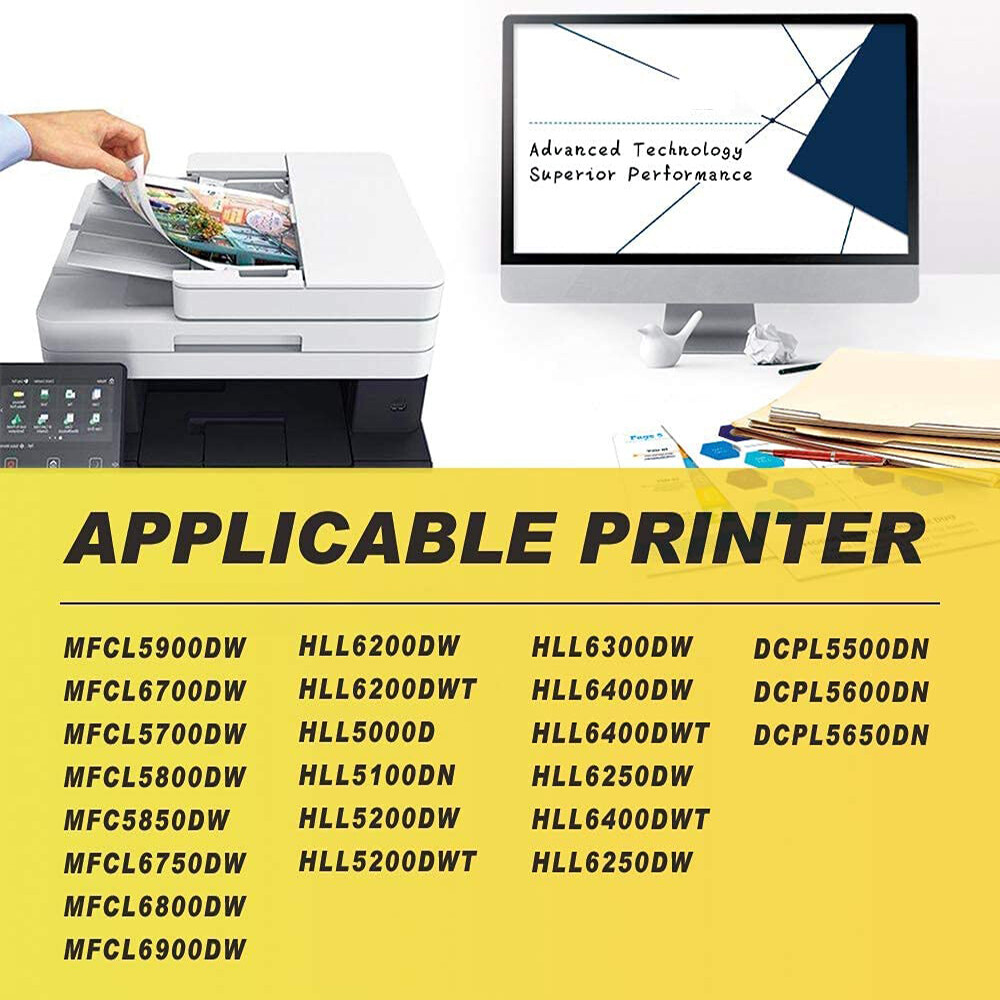 4PK Compatible for Brother TN850 Toner HL-L6200DW MFC-L5800DW MFC-L5900DW TN820