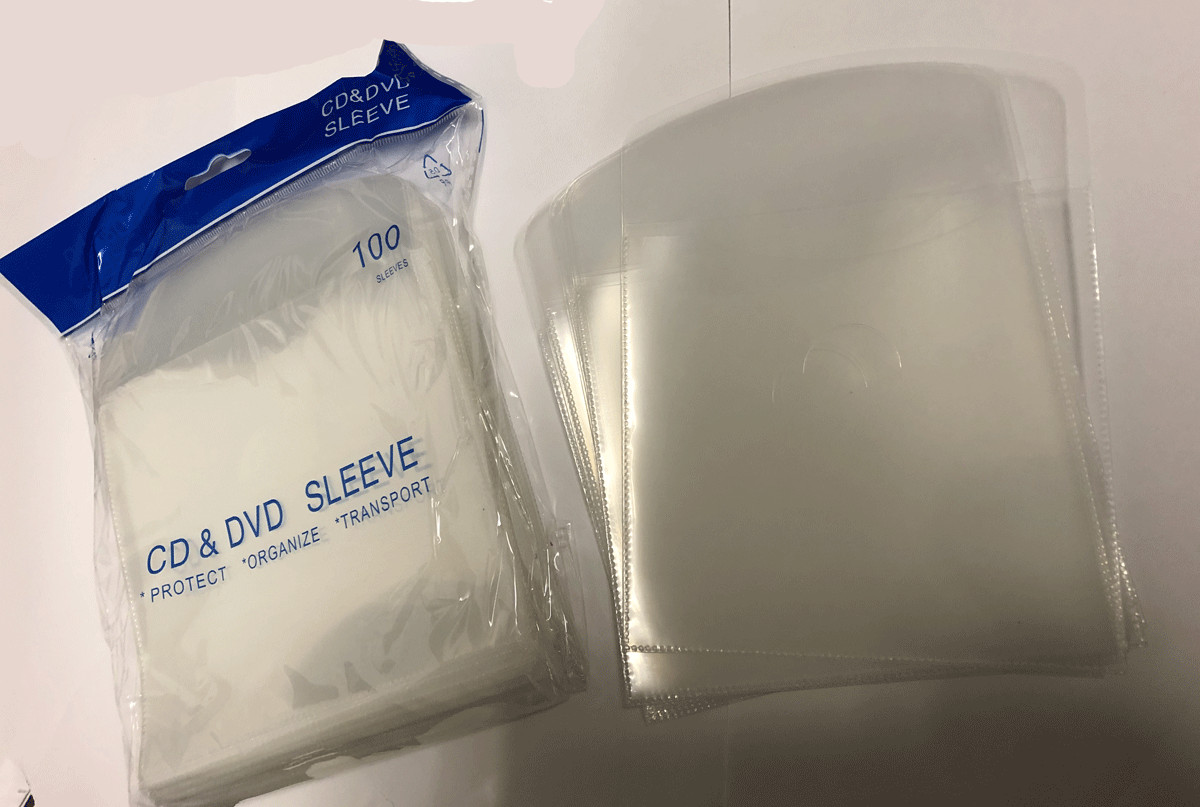 MegaDisc Plastic Clear envelope Storage Holder Sleeves 500 PK For Stamps & Card