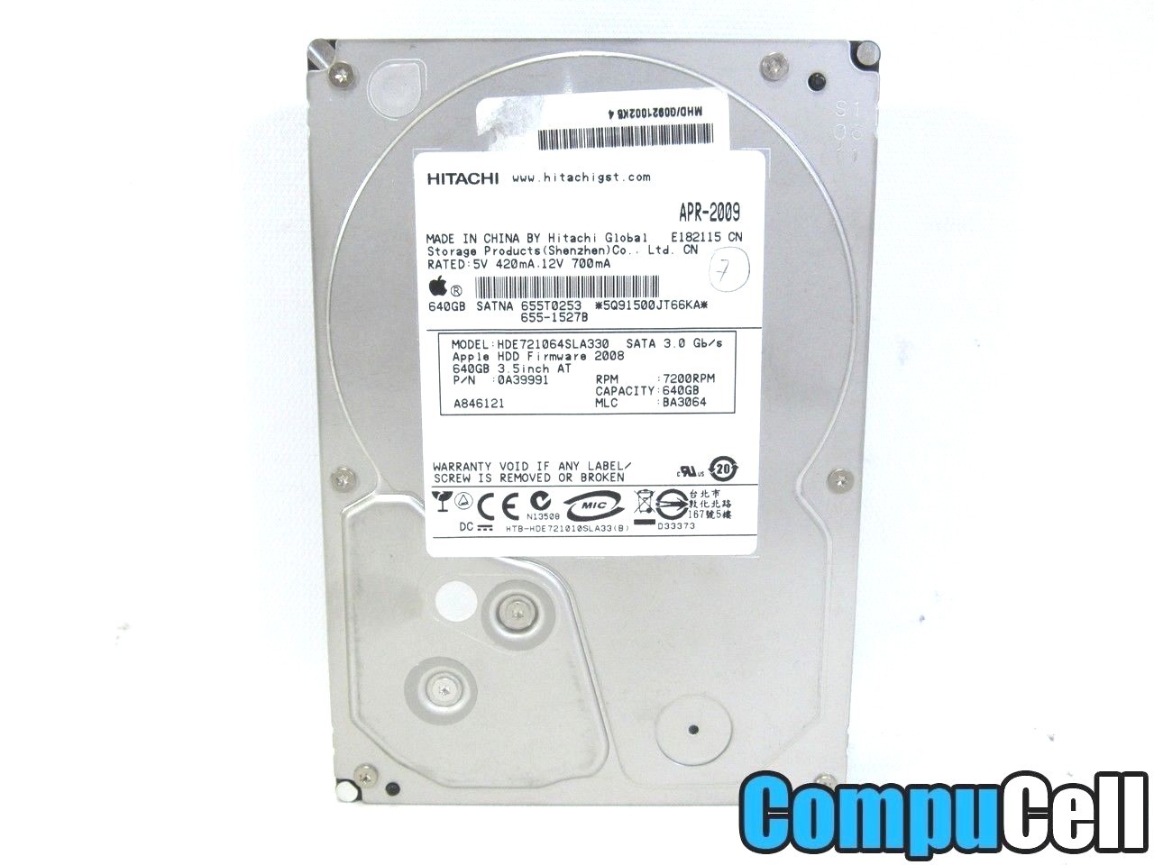 Hitachi 640GB 7200RPM 3.5″ Desktop Internal Hard Drive HDE721064SLA330 *WORKS*
