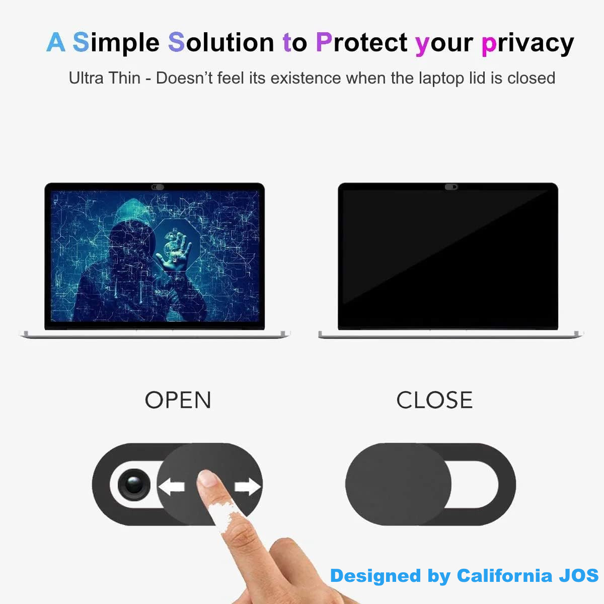1~6 PACK WebCam Cover Slide Camera Privacy Security Protect Sticker Phone -Lot