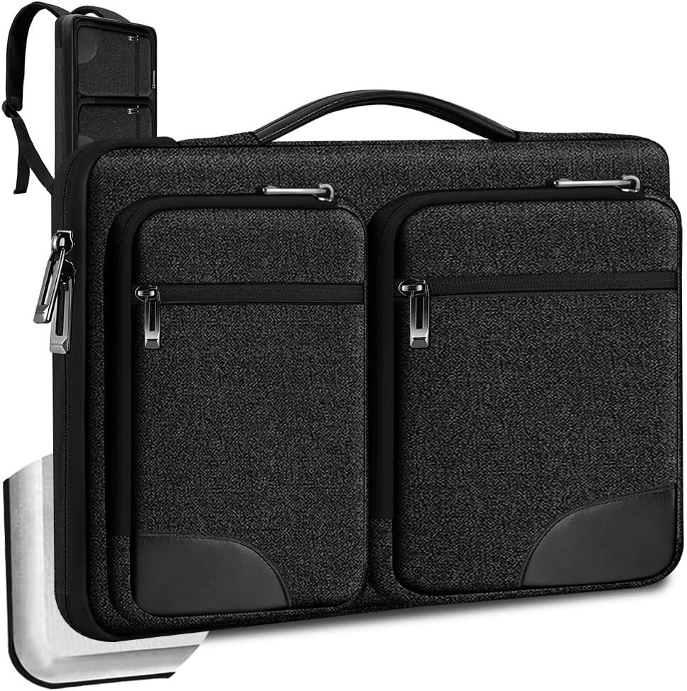 Sleeve for 15 15.6 16 inch Laptop with Handle and Hidden Straps, 360° Protection