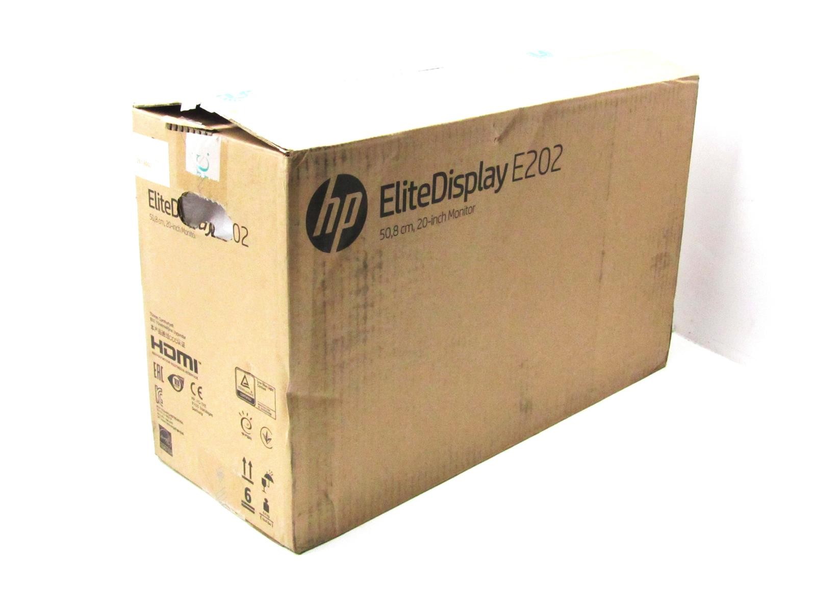 HP EliteDisplay E202 20″ Monitor | Resolution: 1600×900 @ 60Hz | Finish: Matte