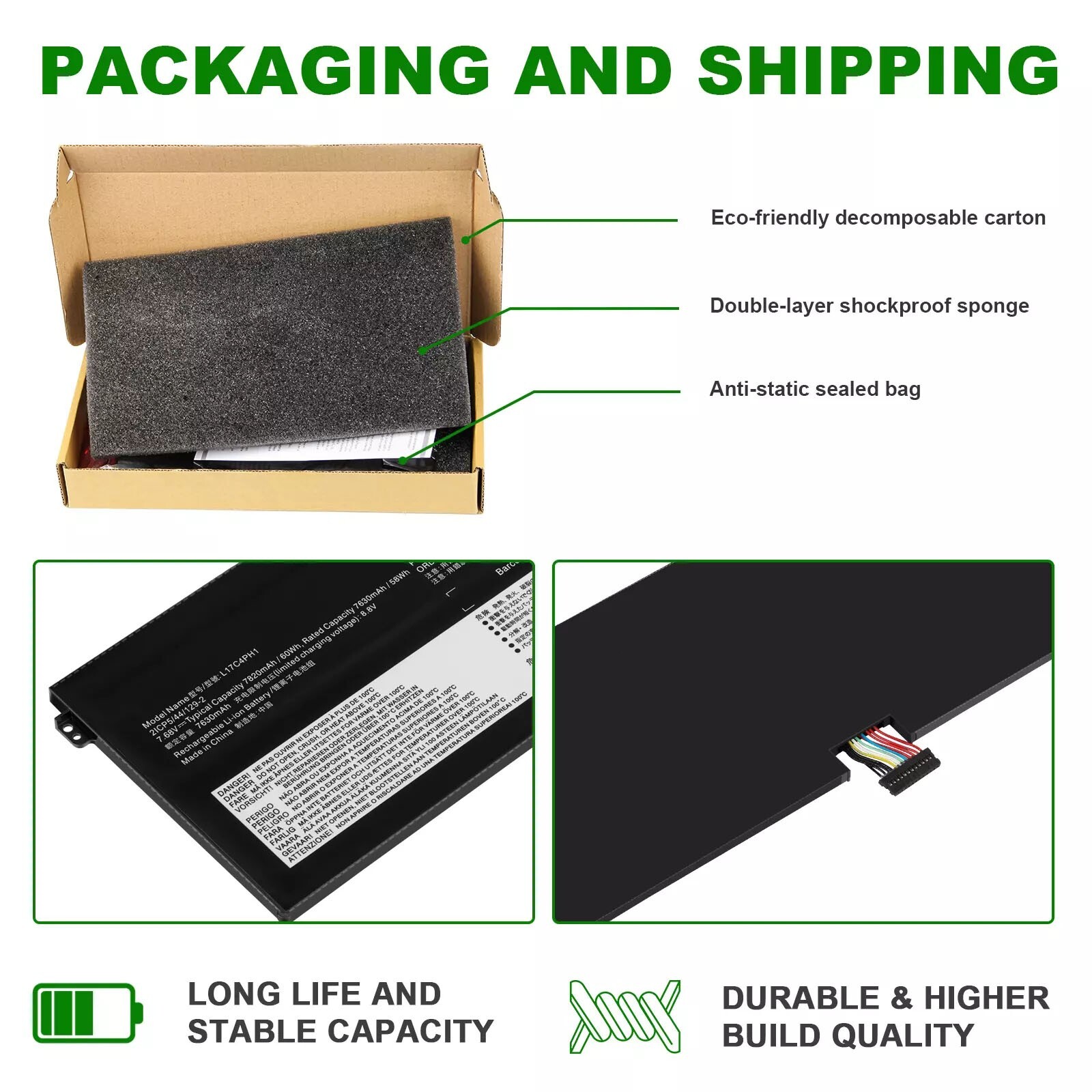✅L17C4PH1 Battery for Lenovo Yoga C930-13IKB C930-13IKB-81EQ 81EQ000HGE 60Wh