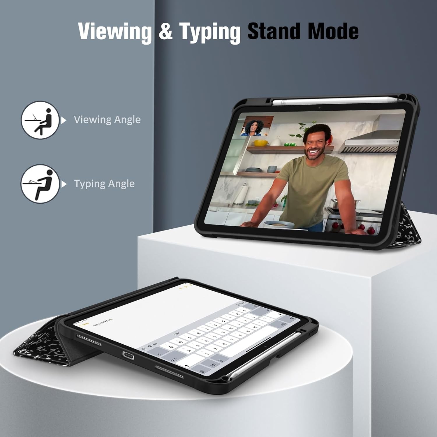 Case for iPad 10th Gen (2022) Flexible Soft TPU Stand Back Cover Auto Sleep/Wake