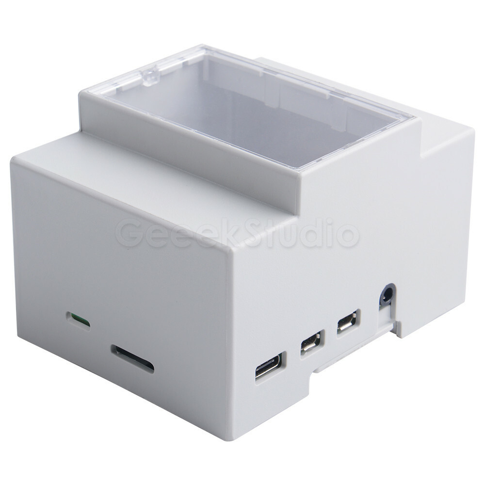 Raspberry Pi Case RPi 4 /RPi 3 ABS Case Enclosure Box for RPi DIN RAIL MOUNTING