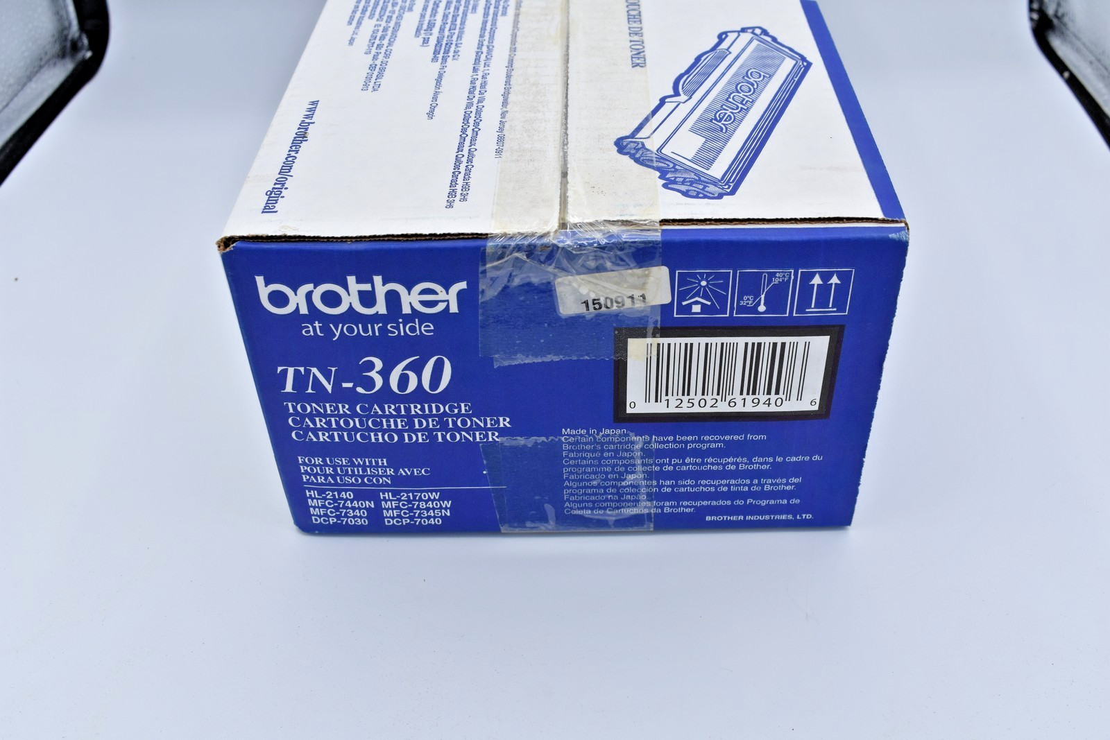 Brother Genuine TN360 High Yield Black Toner Cartridge W/ Appx 2,600 page yield