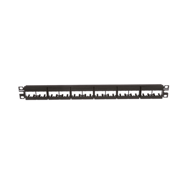 Panduit CPPL24WBLY Mini-Com® Patch Panel w/labels, 24 Port, 1 RU, BL