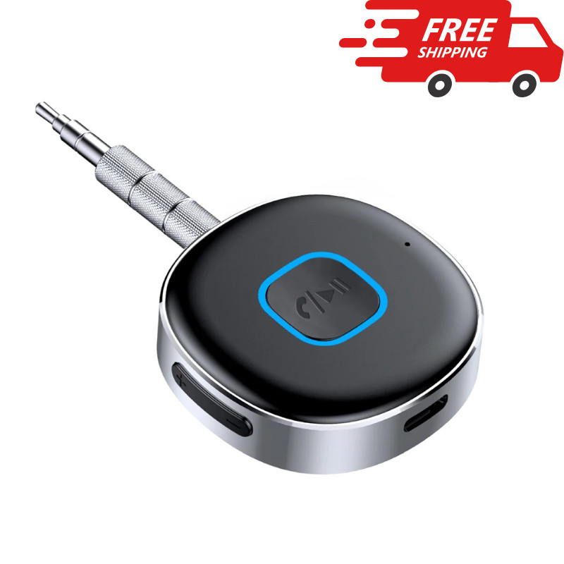 Portable 3.5mm Aux Car Adapter Bluetooth Wireless Audio Receiver Car/Home Stereo