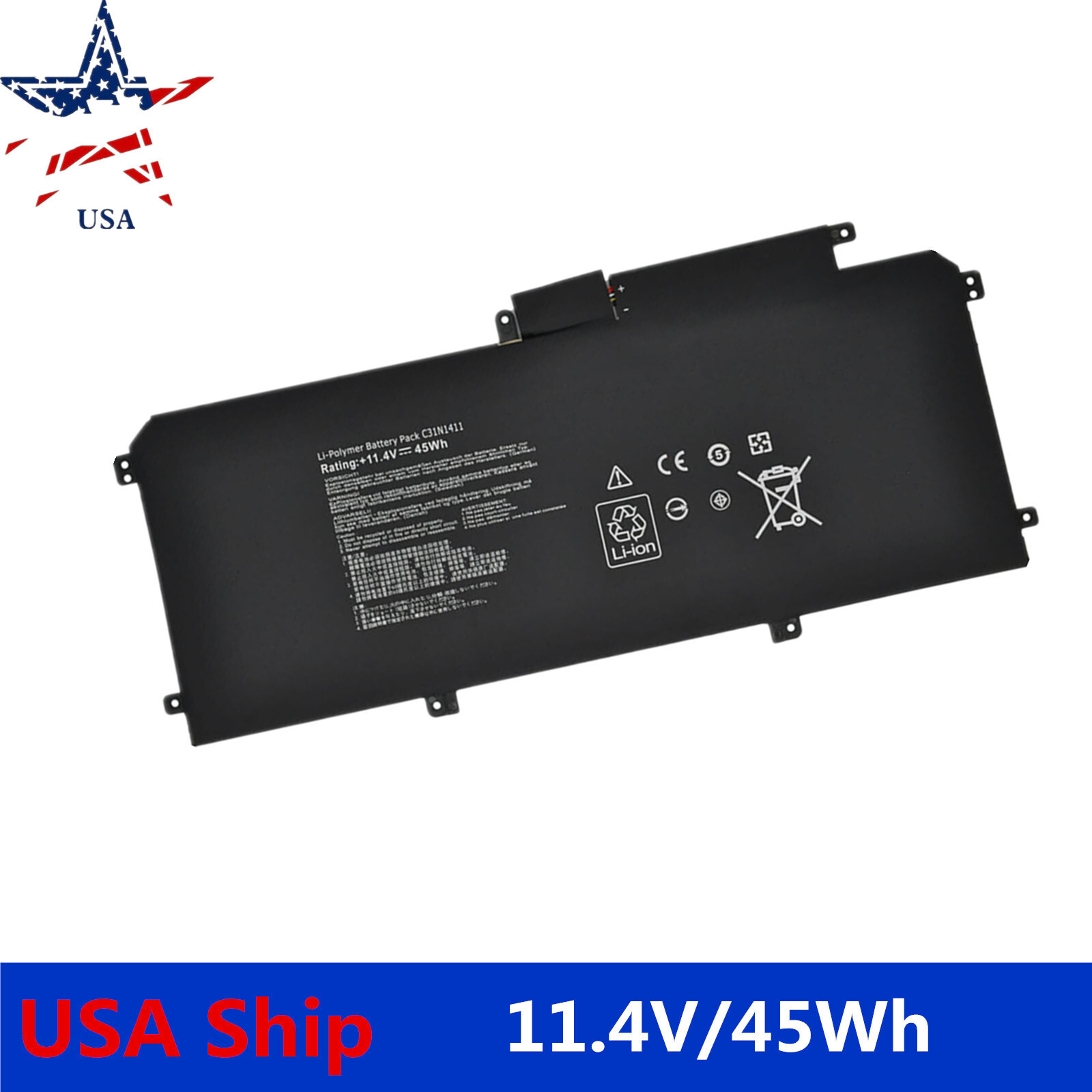 C31N1411 – New 45Wh Battery for ASUS Zenbook U305F U305L U305 U305CA