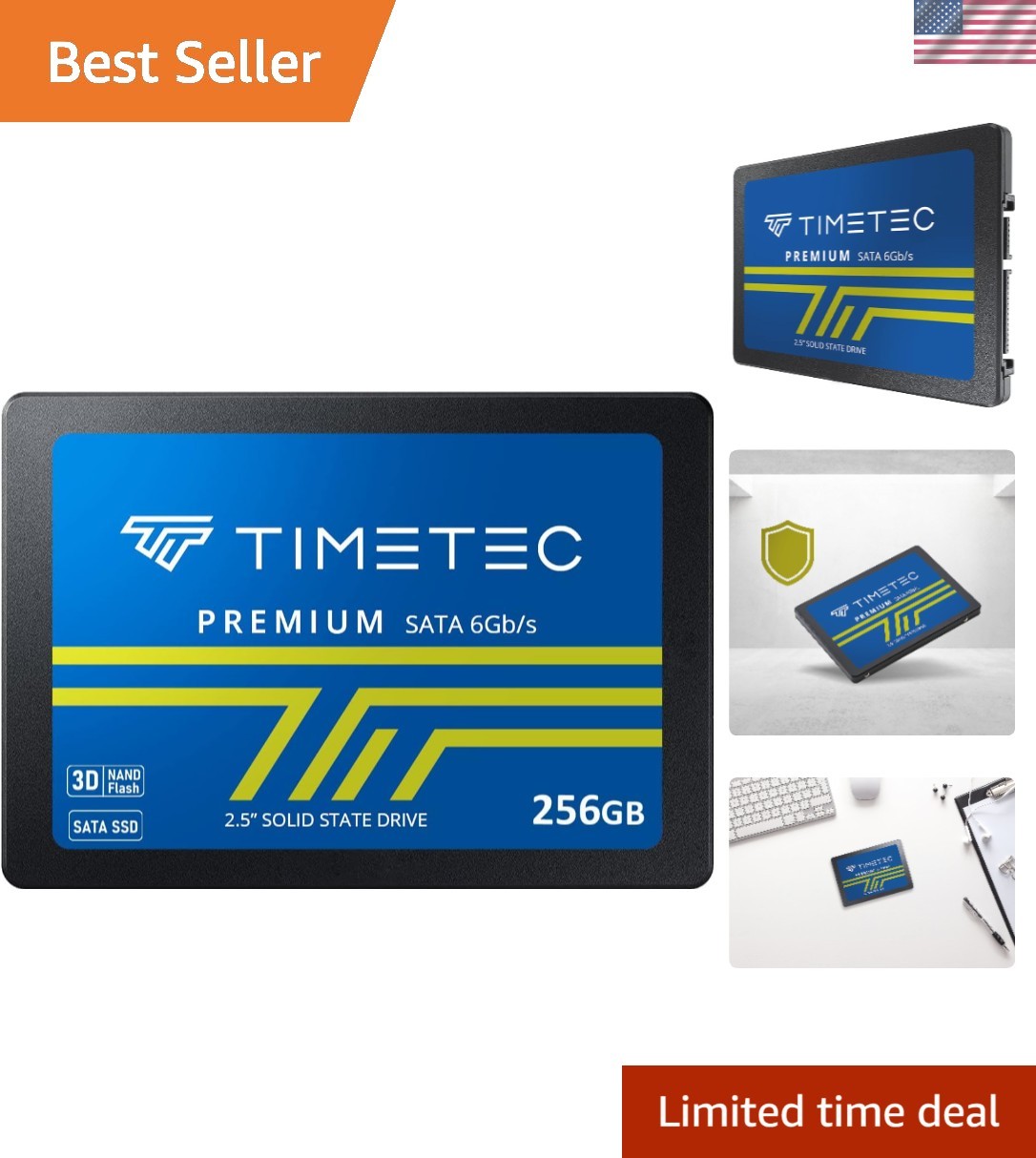 Advanced 256GB 3D NAND SSD with 550 MB/s Read Speed – Ideal for PCs & Laptops