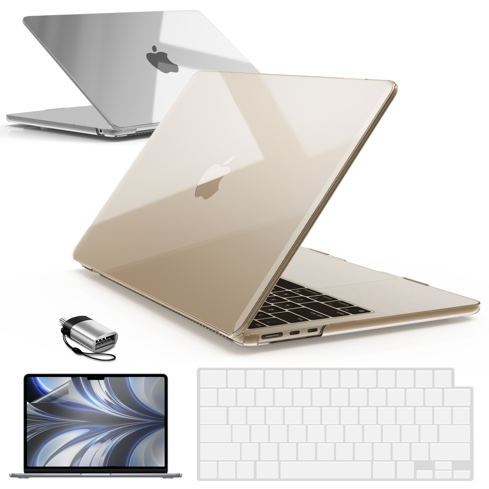IBENZER New 2023 M2 MacBook Air 15 inch case A2941, Mac Air 15.3 Hard Shell Case