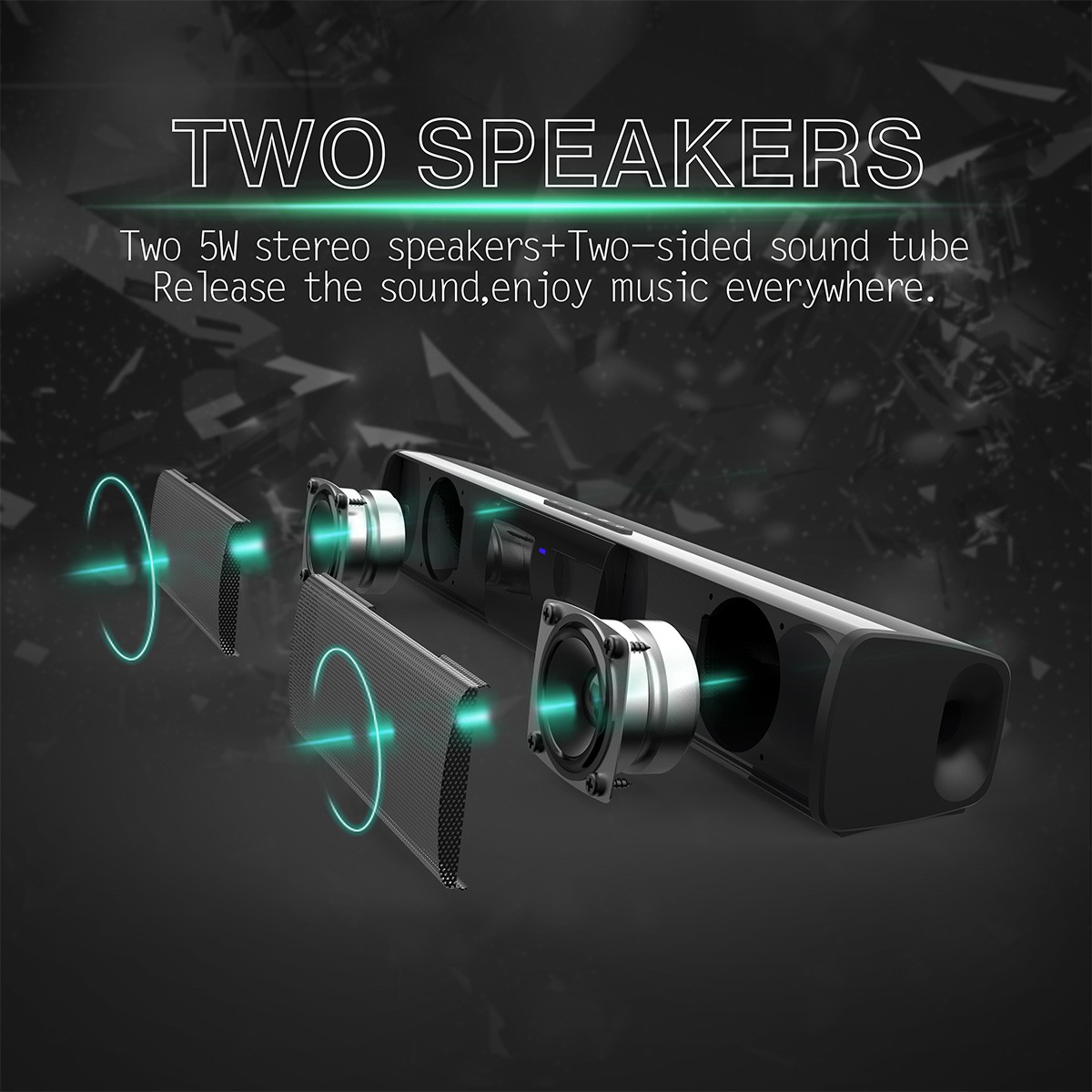 Surround Sound Bar Wireless Bluetooth Stereo Speakers Soundbar TV Home Theater