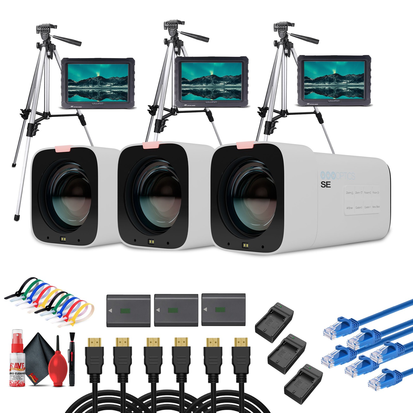 PTZOptics Studio SE Hive-Linked PTZ Camera w/ 12x Optical Zoom, HD