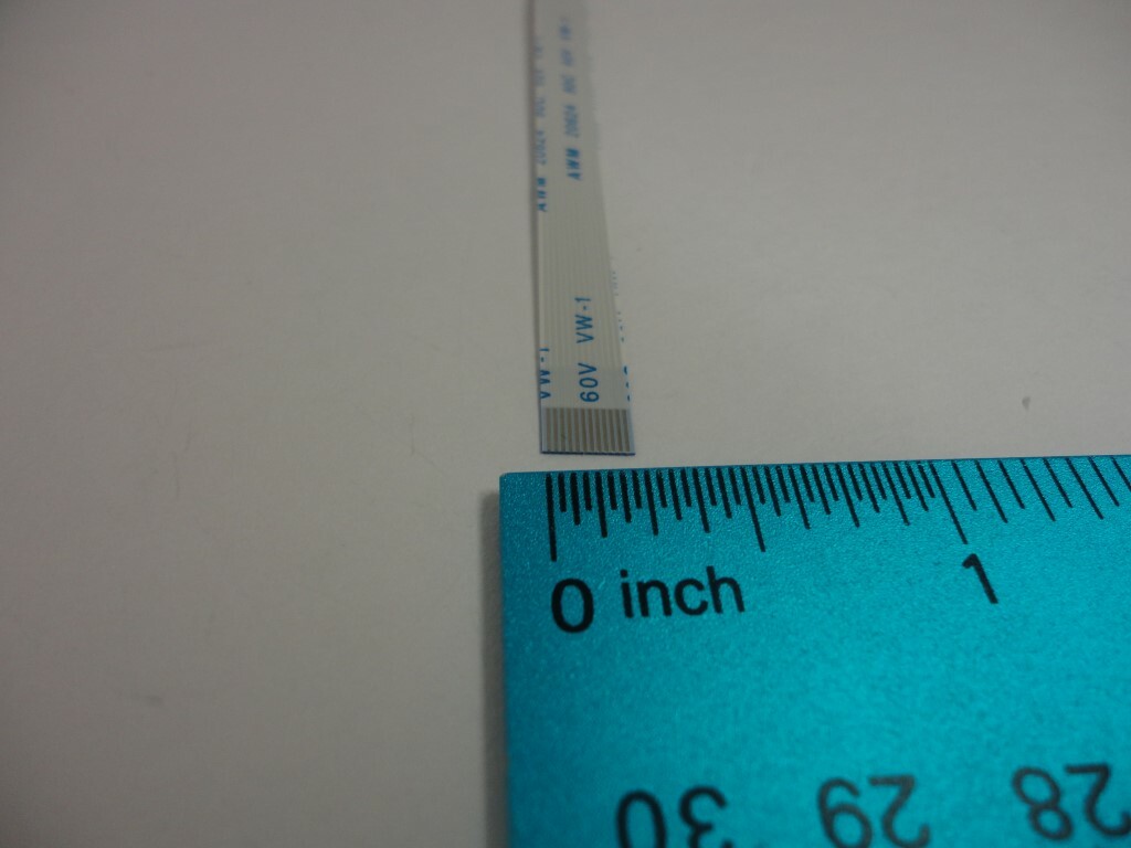 12 Pins AWM 20624 80C 60V VW-1 FFC Flexible Flat Cable Wire Ribbon 0.5mm Pitch