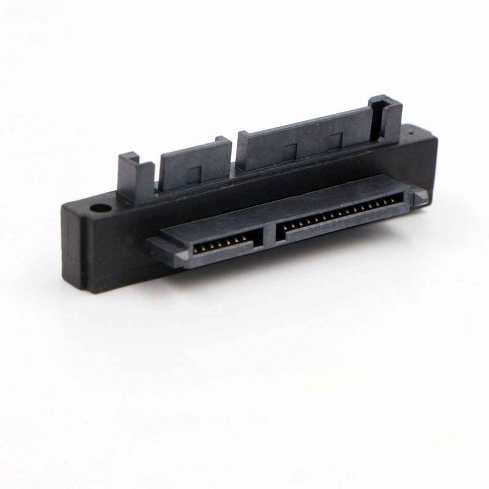90° SATA 22Pin 7+15 Male to SATA 22Pin Female Connector Adapter For Hard Disk