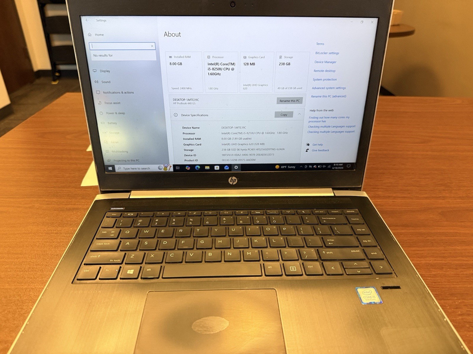 HP ProBook 440 G5 Laptop