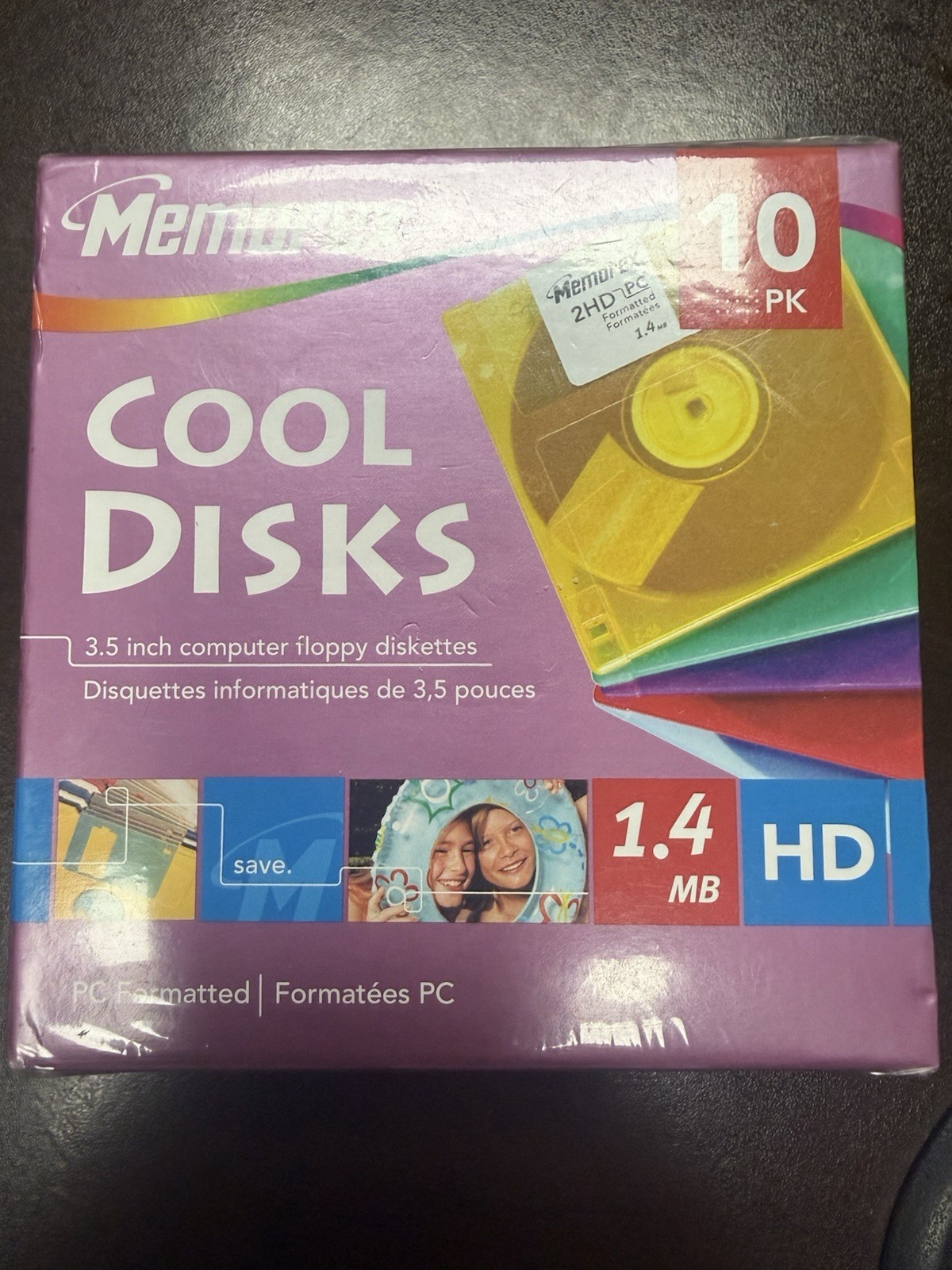 Memorex Cool Disks 10-Pack 1.4MB PC Formatted 3.5″ Floppy Disks