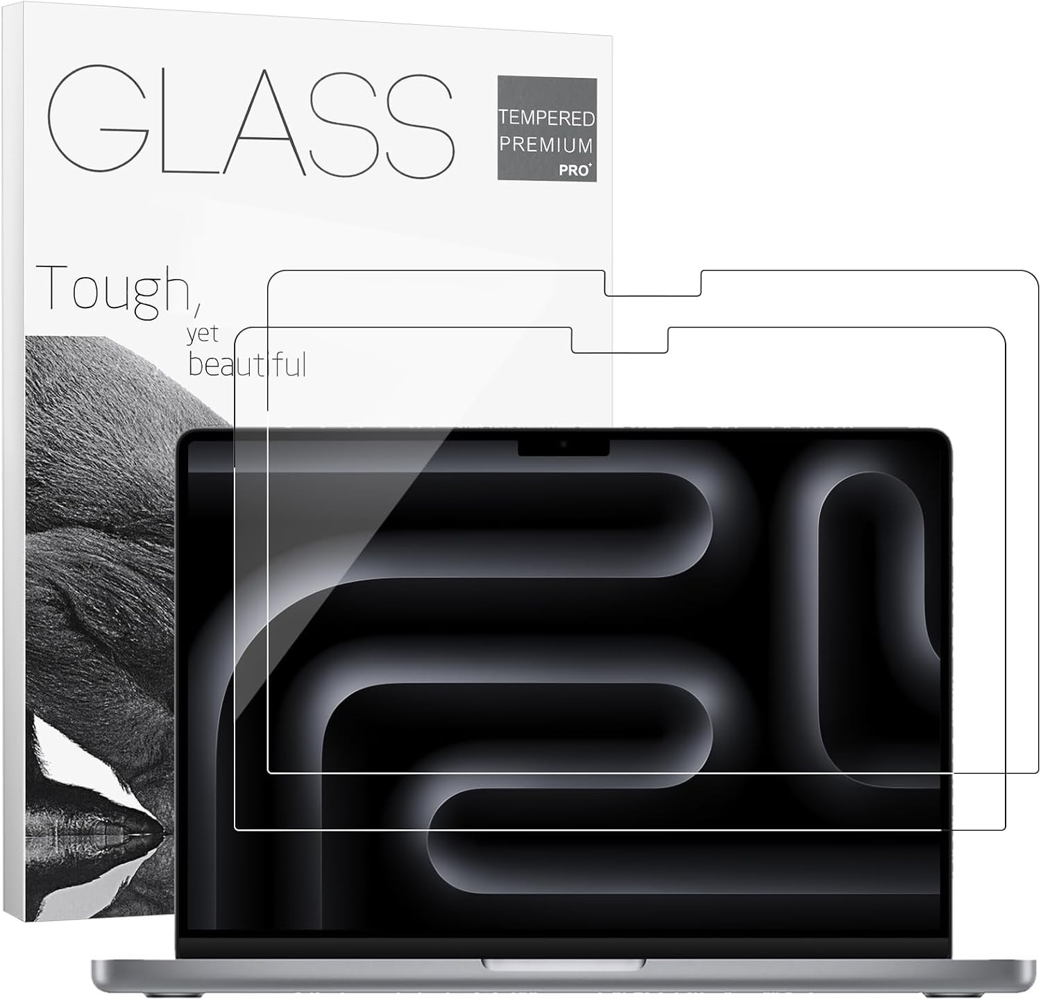 14″ Screen Protector for 2026 MacBook Pro 14.2 Inch – 9H Tempered Glass, 2 Pack