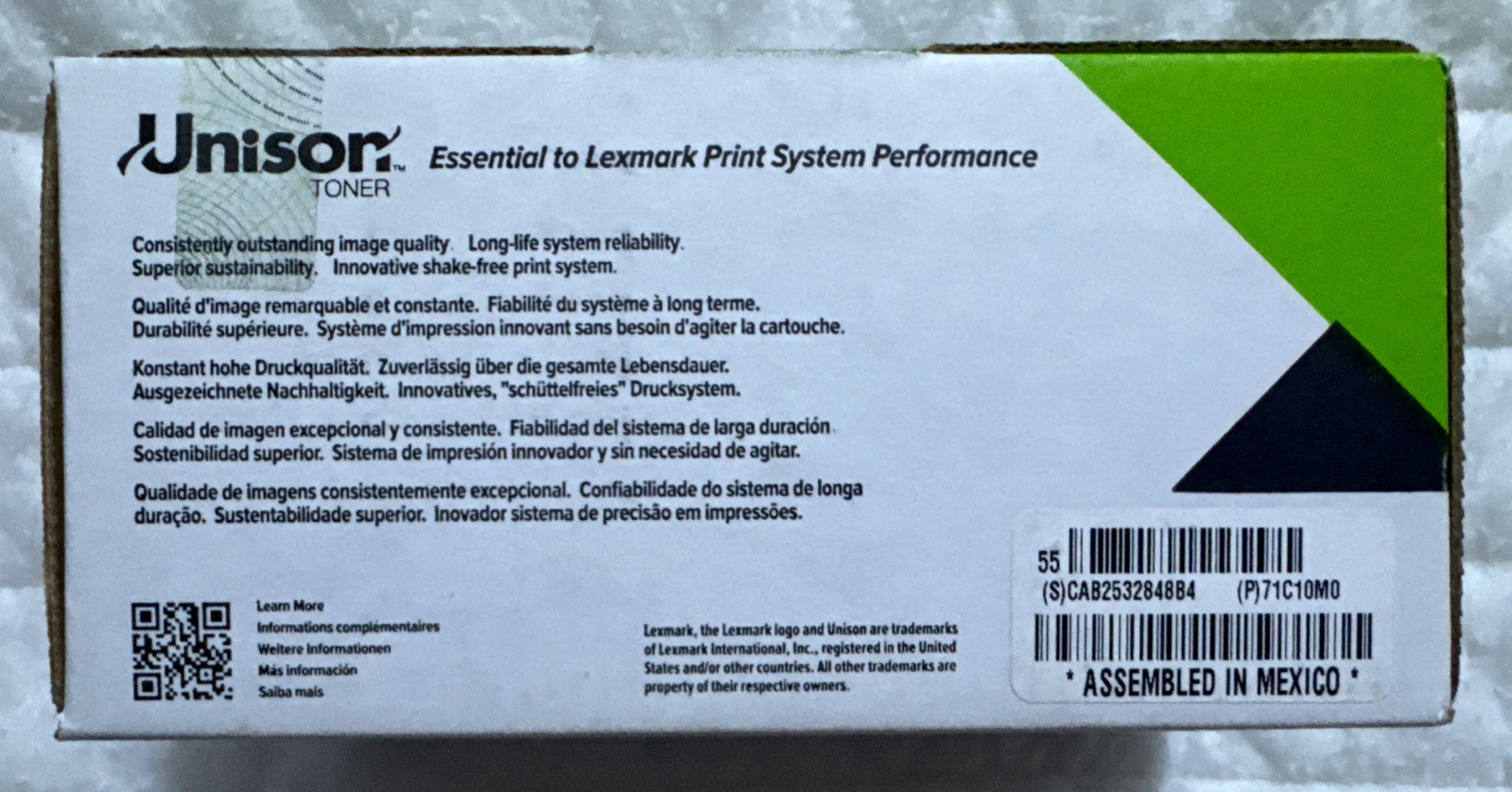 Lexmark 71C10M0 Magenta Toner Cartridge For CS730 CS735 CS737 CX730 CX735 CX737