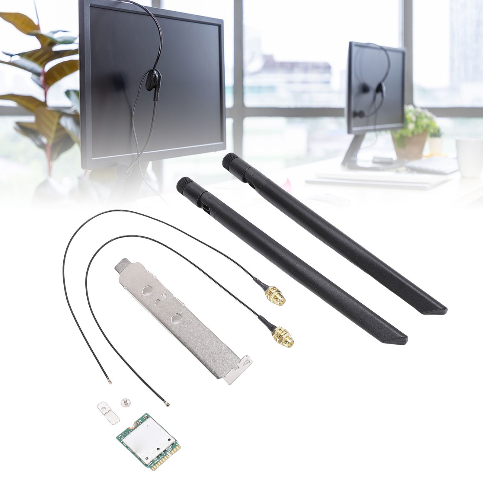 WiFi 7 Wireless Card Support For 11 2.4G/5G/6GHz 3 Band M.2 5.8Gbps EBFQ