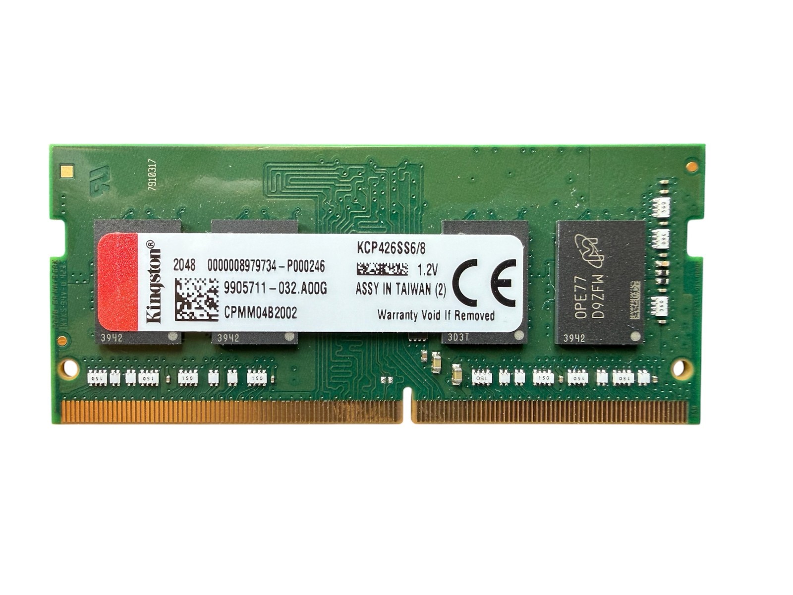 Kingston 8GB DDR4 2666MHz PC4-2666V SO-DIMM Laptop RAM KCP426SS6/8 Memory