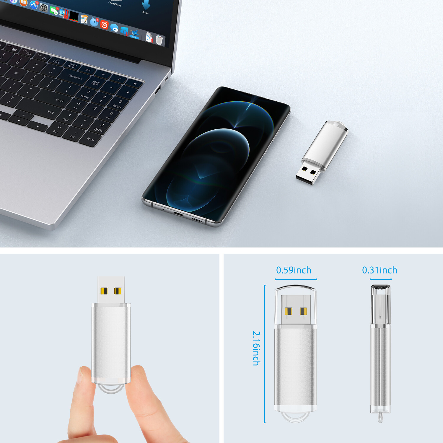 Wholesale 10/20/30/50/100pcs 1GB 2GB 4GB 8GB 16GB 32GB 64GB USB 2.0 Flash Drives
