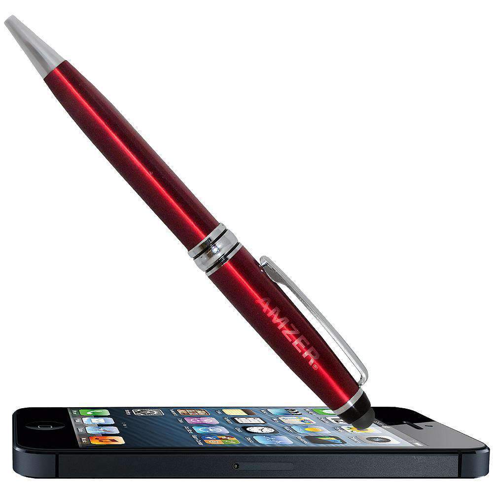 AMZER Dual Sketch and Styli Pen – Red for Touch Screen Tablet