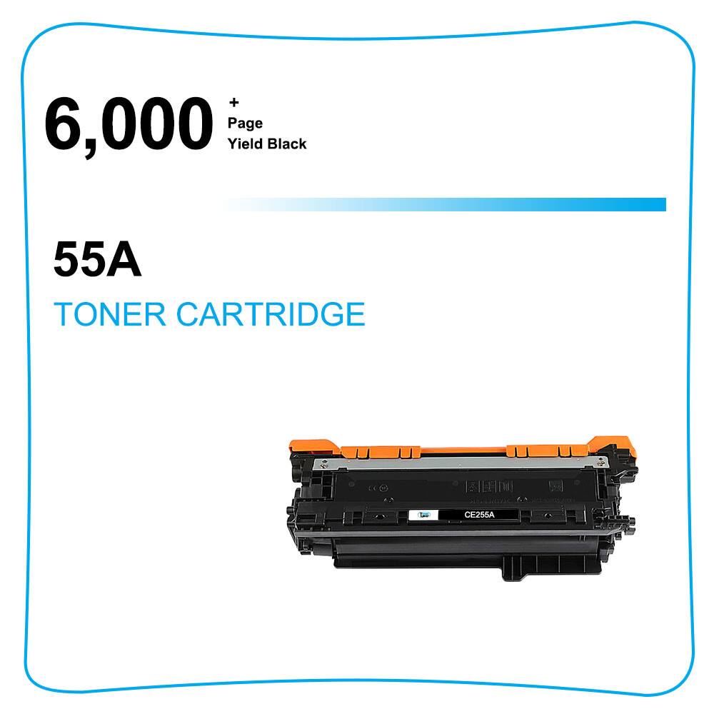 10PK CE255A Toner Fit for HP LaserJet P3011 P3015n P3015X 500 MFP M521DN Printer