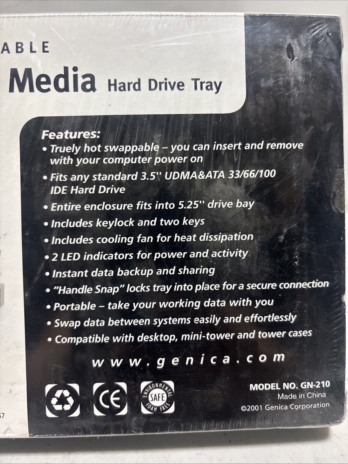 Hot Swap GN-210 Removable Mobile Media Hard Drive Tray UDMA&ATA 33/66/100
