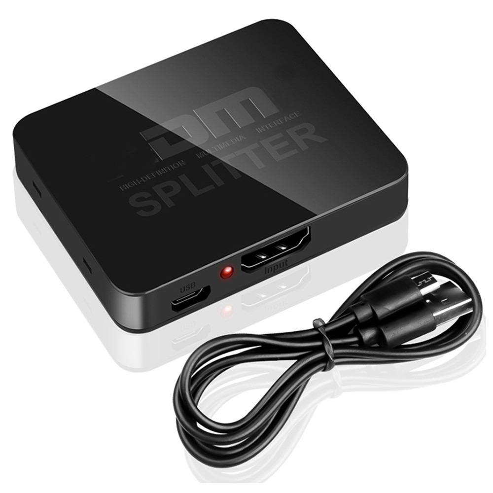 HDMI Splitter 1 In 2 Out 4K Dual Display Video Distributor Extender Amplifier TV