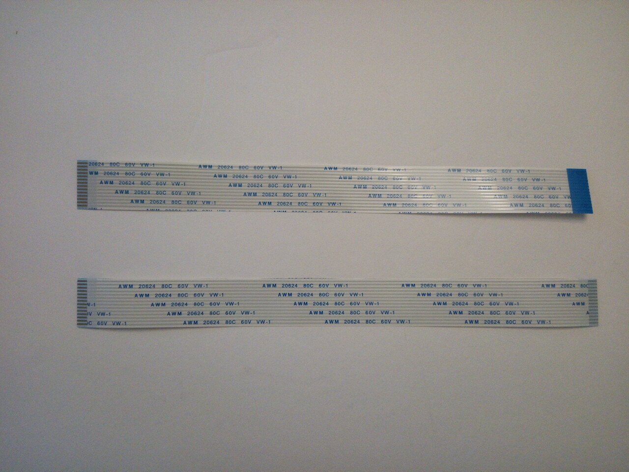 14 Pins 1.25mm Pitch AWM 20624 80C 60V VW-1 FFC Flexible Flat Ribbon Cable Wire