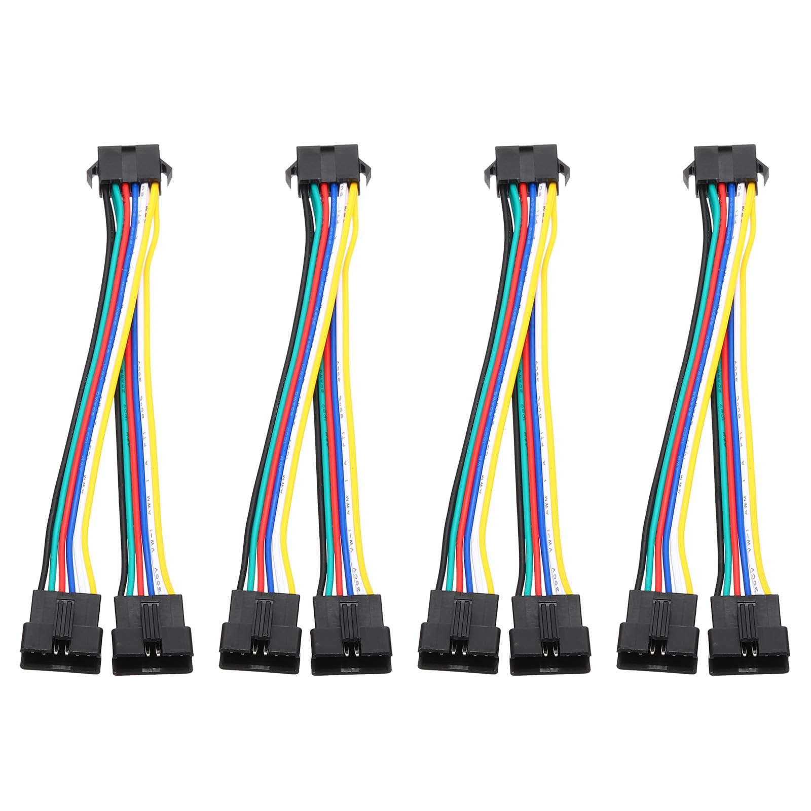 15CM 1 to 2 ARGB Splitter Cable, 4 Pcs PWM Fans RGB Extension Power Cord with…