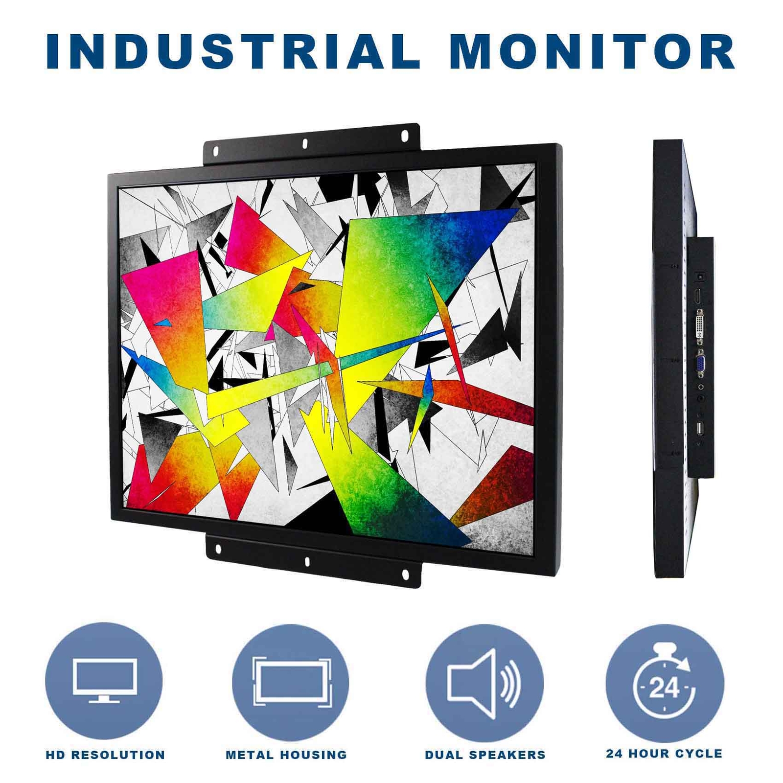 19″ 1280×1024 1000nit Out Door Industrial LCD Monitor HDMI VGA DVI Input Port