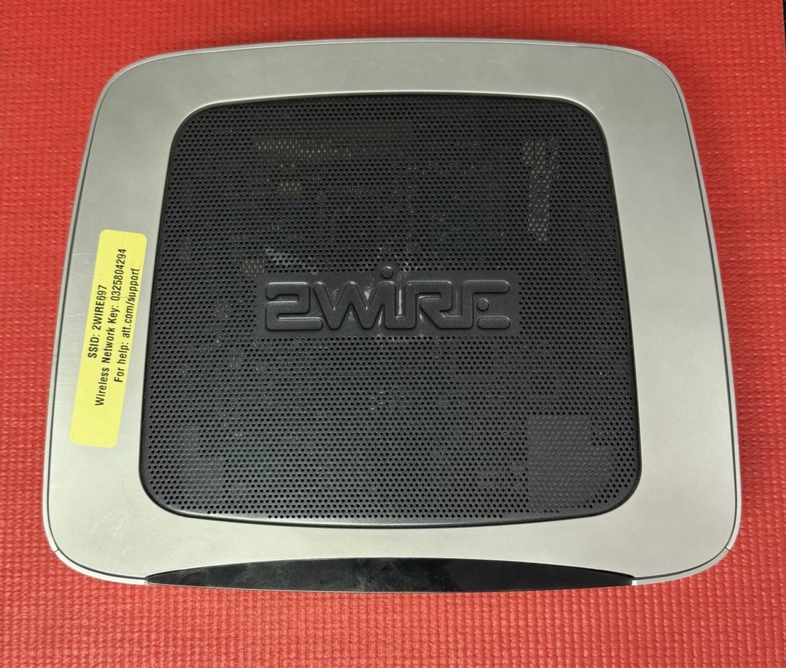 2Wire Gateway 3800HGV Internet Modem 4-Port Wireless Router-AT&T Universe