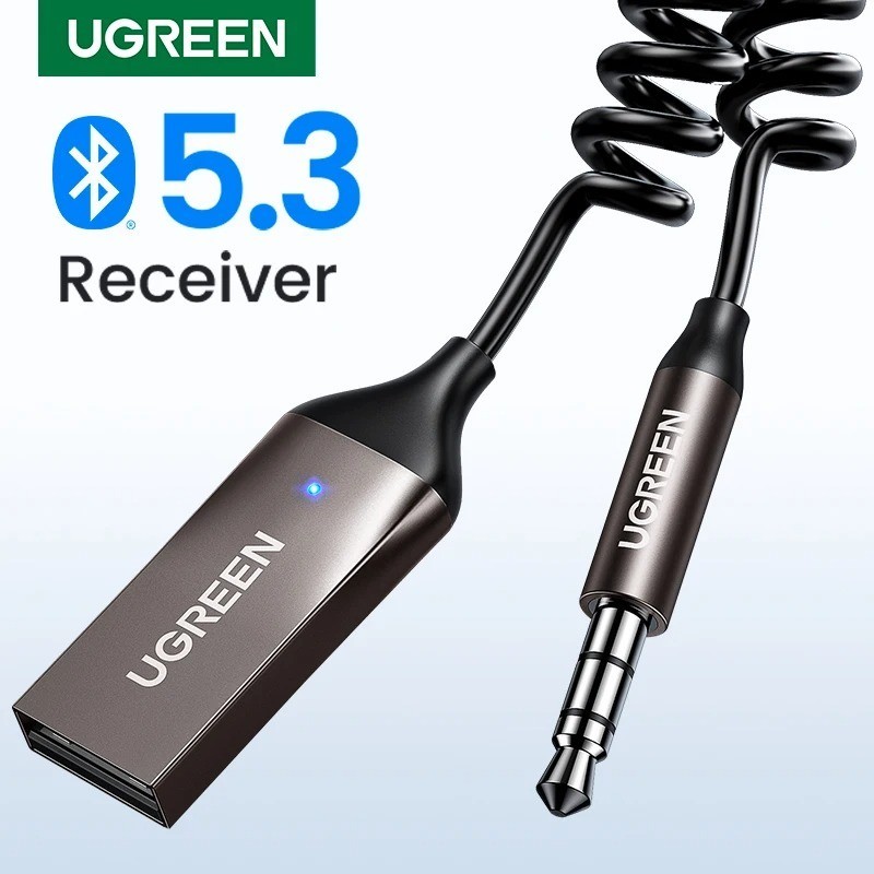 Bluetooth Receiver 5.3 Adapter Hands-Free Car Kits AUX Audio 3.5mm Jack Music