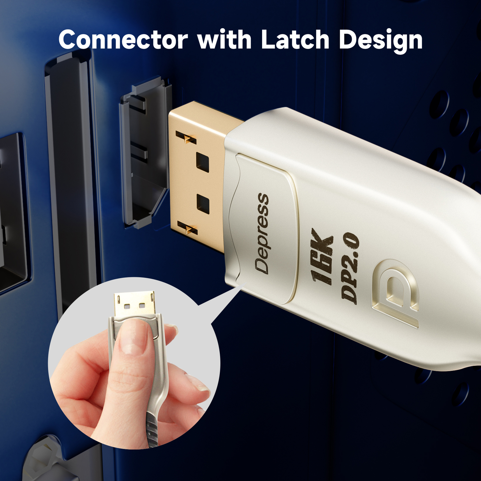 DisplayPort 2.0 Cable 16K@60Hz 8K@120Hz 4K@240Hz Displayport 1.4 to DP 8K@60Hz