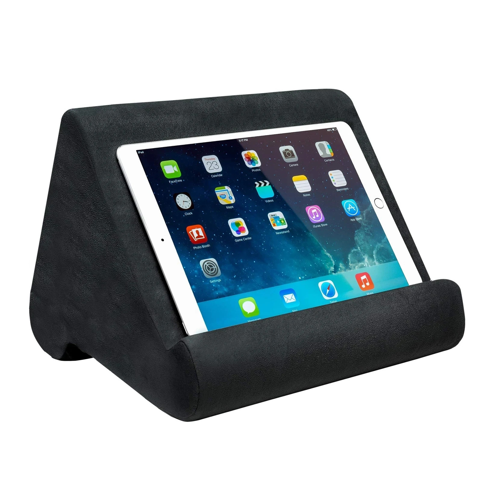 Ontel Pillow Pad Ultra Multi-Angle Tablet Stand, Grey -iPad, Tablets, Phones