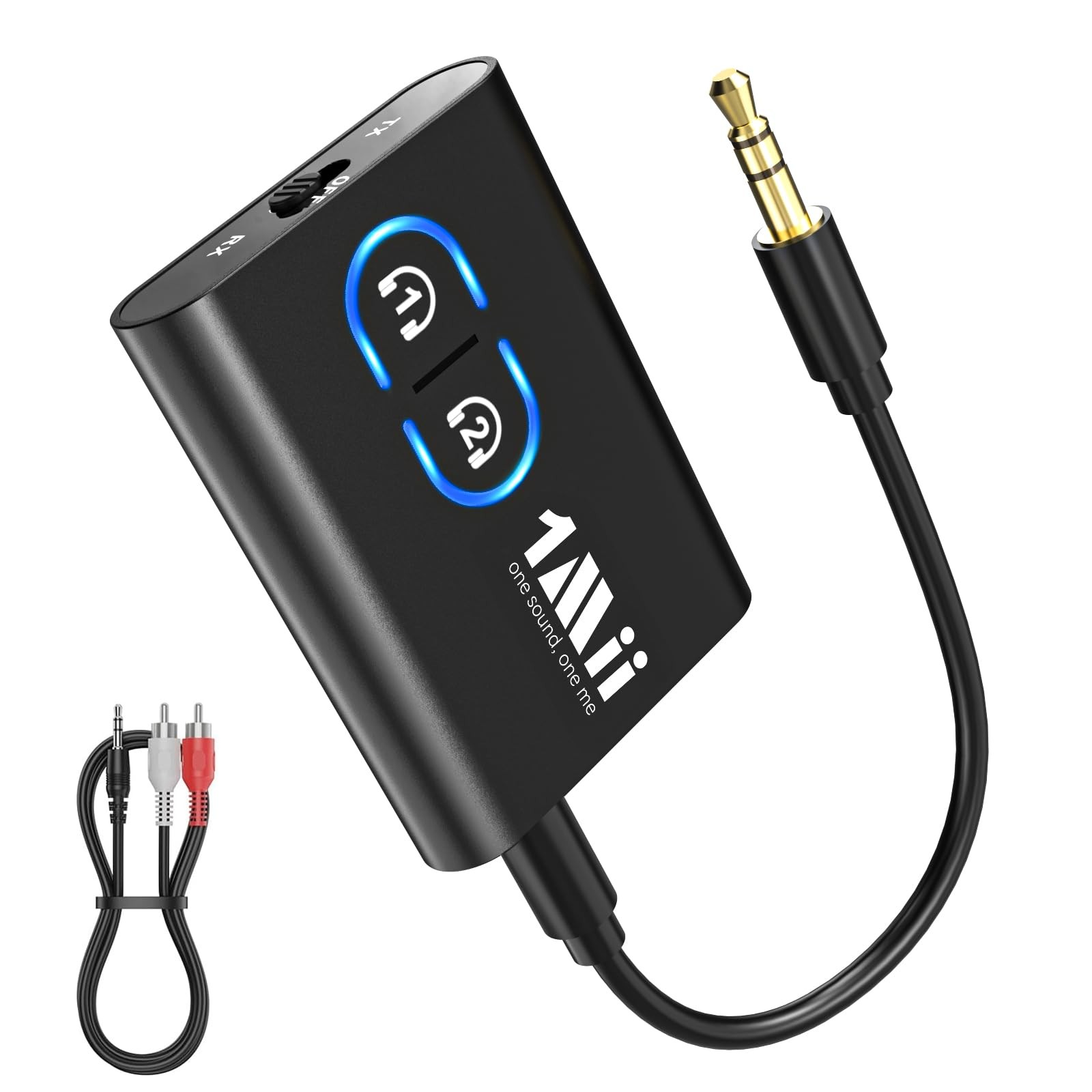 Bluetooth 5.3 Transmitter Receiver for TV to Wireless Headphones, Dual Link a…