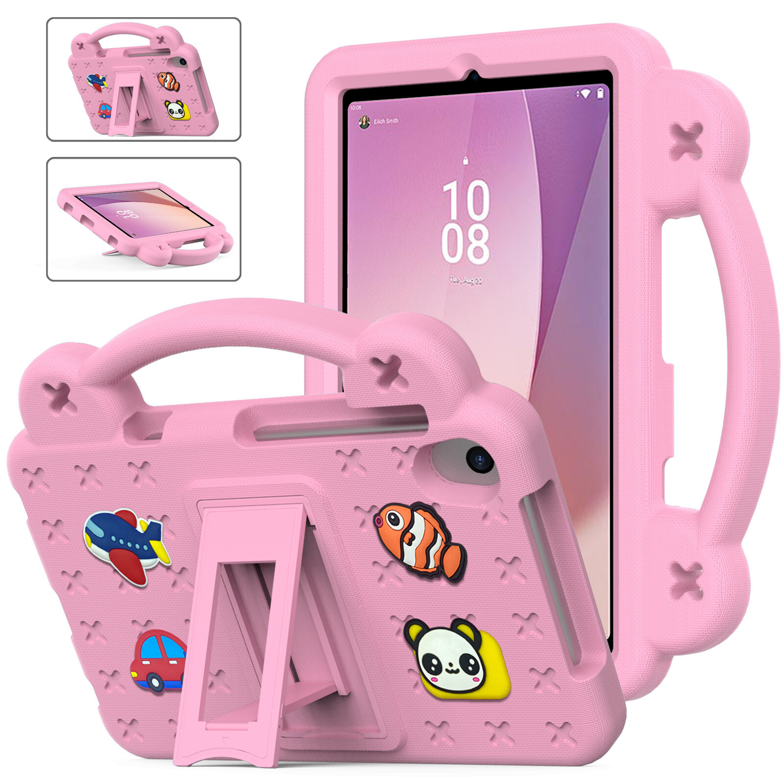 Pink For TCL Tab 8 LE(9137W) / Tab 8 WiFi(9132X) Kids EVA Shockproof Case Cover
