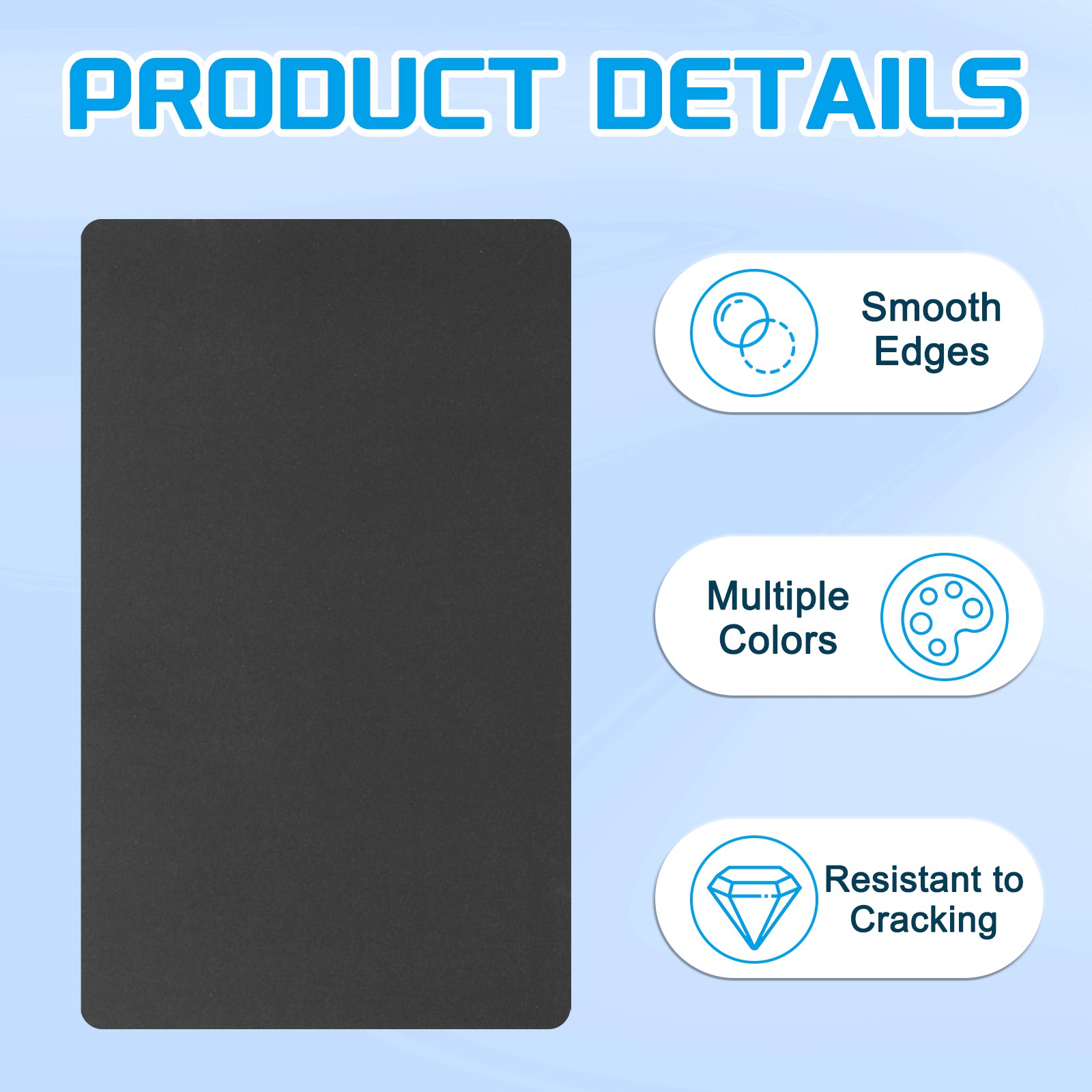 20 Pcs Blank PVC Cards Inkjet Plastic ID Card CR80 30 MIL Glossy Black
